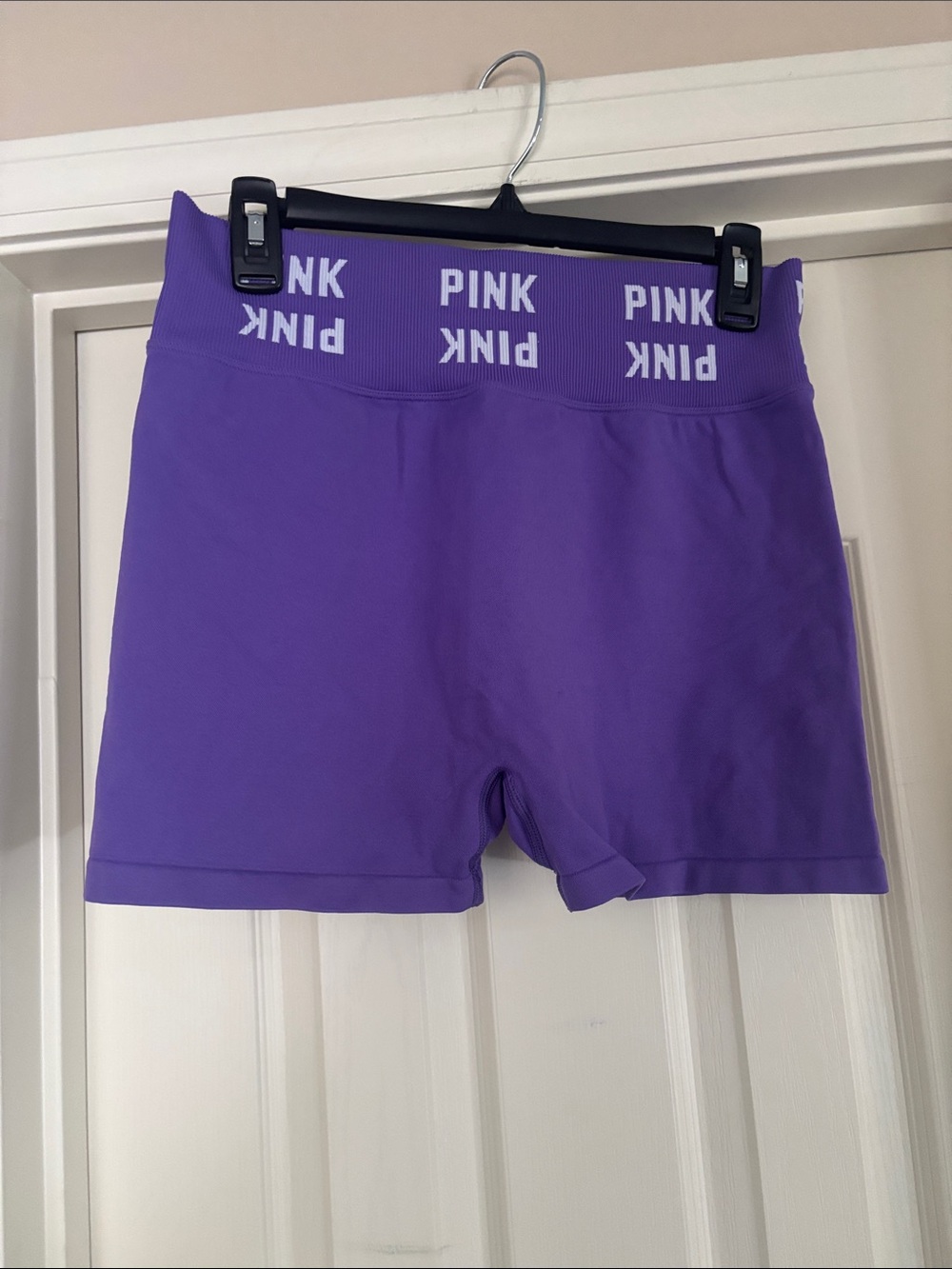 PINK Victoria's Secret Vibrant Purple Seamless Bike Shorts XL